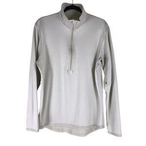 US Military ECWCS Gen III Level 2 Men’s Approx M Coyote Brown Grid Fleece Shirt